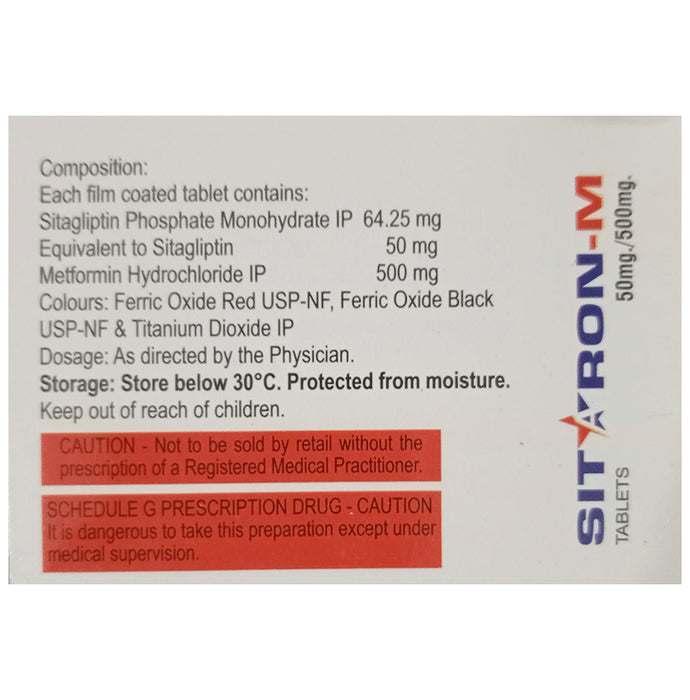 Sitaron-M 50mg/500mg Tablet