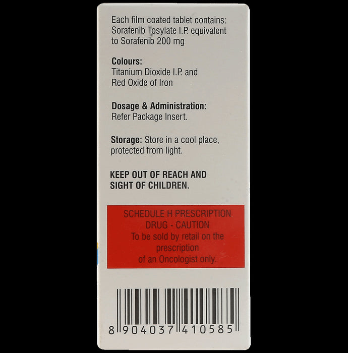 Sorafenat 200mg Tablet