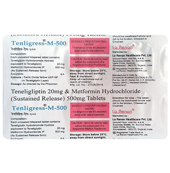 Tenligress-M 500 Tablet SR
