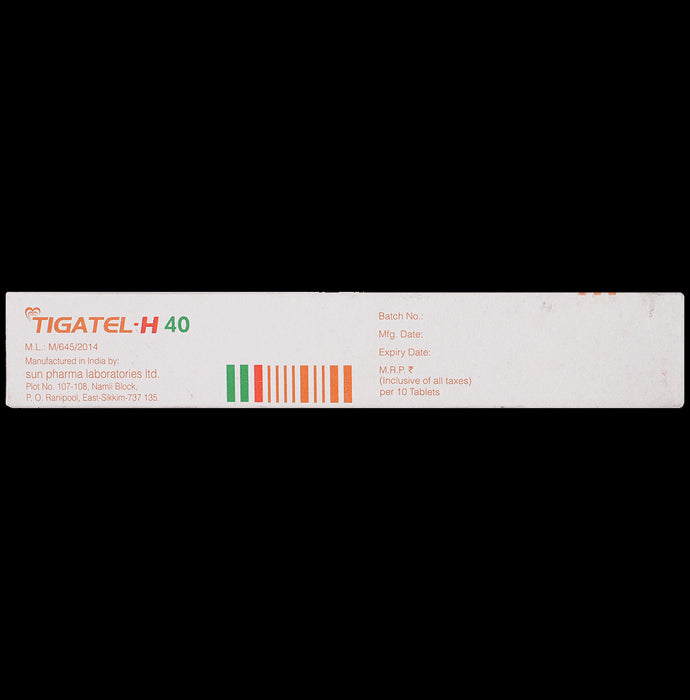 Tigatel H 40mg/12.5mg Tablet