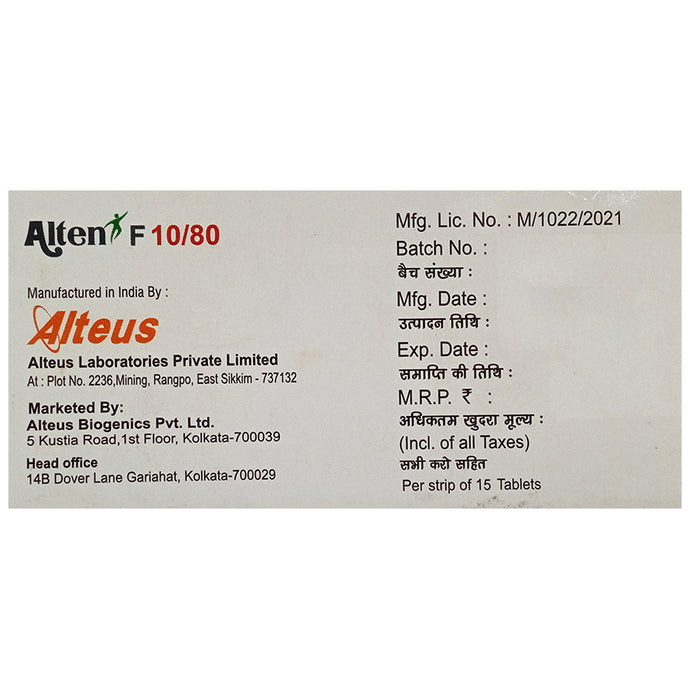 Alten F 10/80 Tablet