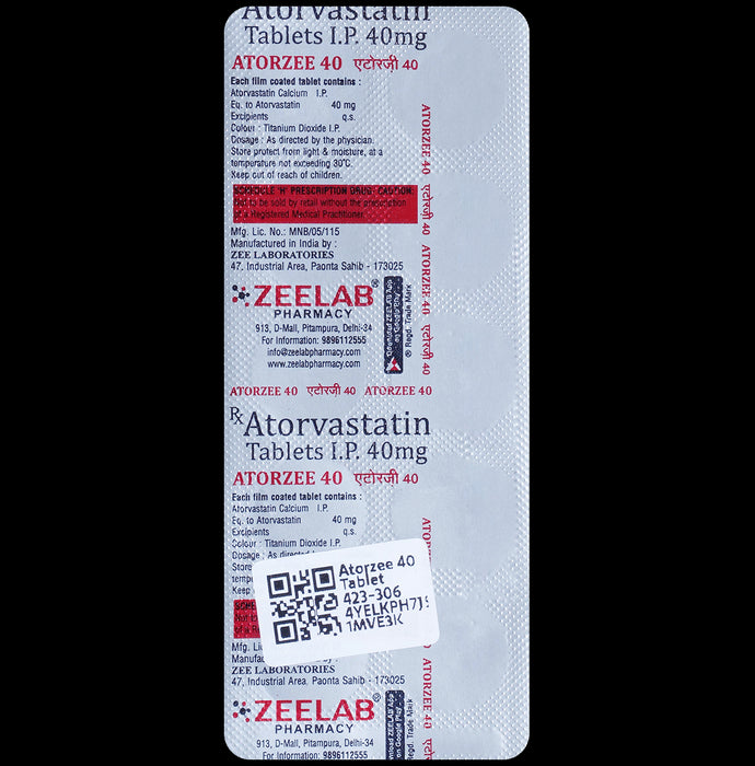 Atorzee 40 Tablet