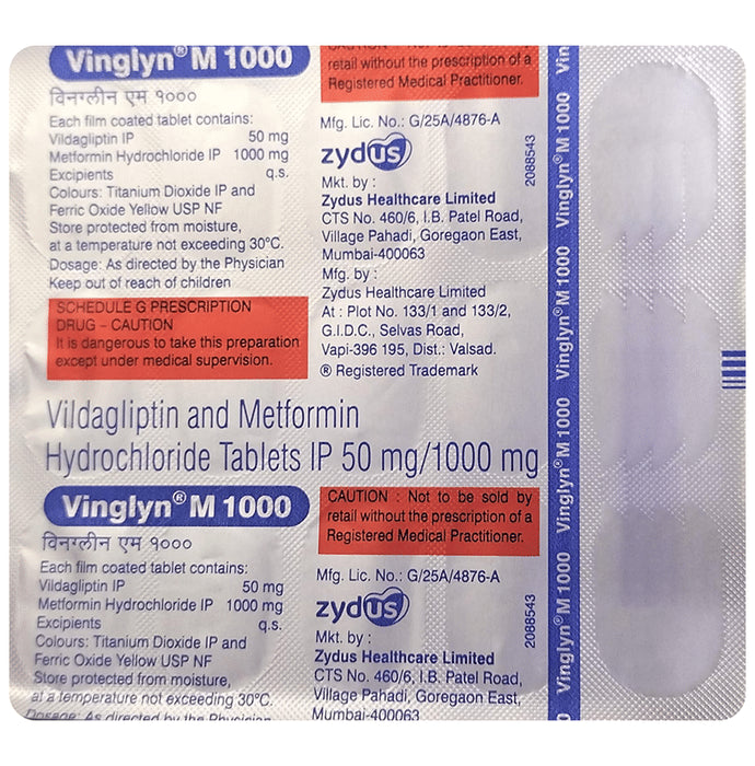 Vinglyn M 1000 Tablet