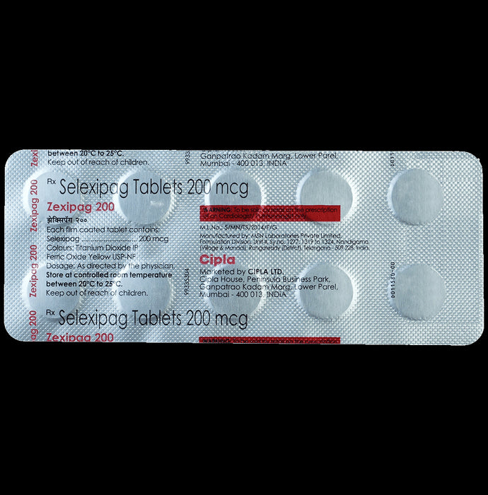 Zexipag 200mcg Tablet