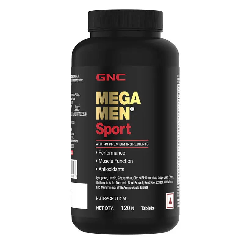 GNC Mega Men Sport Multivitamin | Supports Muscle Performance & Recovery | Made For Fitness Lifestyle - Classic Derma