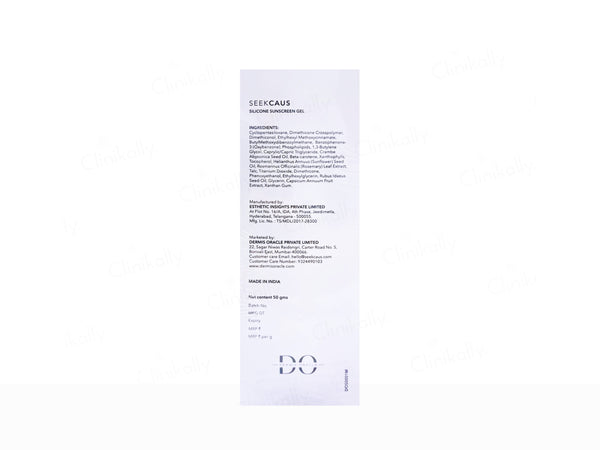 SEEKCAUS SILICONE SUNSCREEN GEL SPF 50+ (50g)