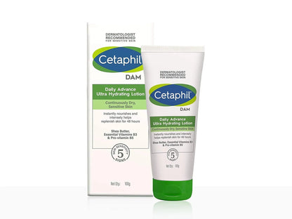 Cetaphil DAM Daily Advance Ultra Hydrating Lotion for Dry, Sensitive Skin 100gm