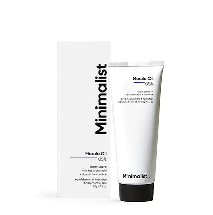 Minimalist Marula Oil 05% Moisturizer with Hyaluronic Acid & Vitamin E