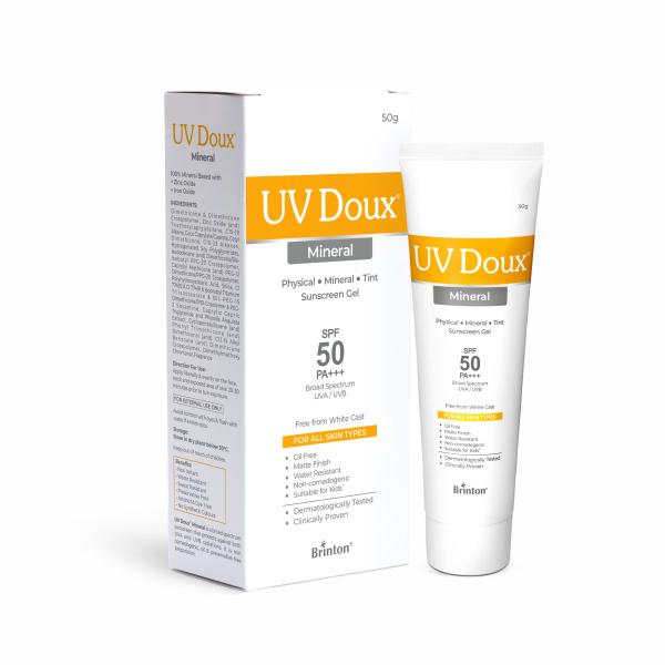 UV Doux Mineral Sunscreen SPF 50 PA ++++ Gel 50gm