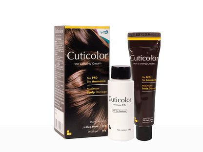 Cuticolor Hair Color Cream Dark Brown 3.0