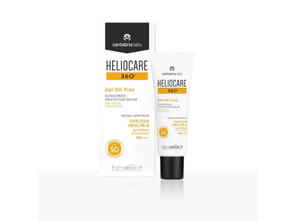 Heliocare 360 Gel Oil-Free Sunscreen Protector Solar Dry Touch SPF 50PA++