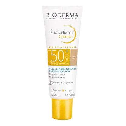 Bioderma Photoderm Creme SPF 50+ Claire Light Sunscreen Cream 40ml | 1.3 Fl Oz