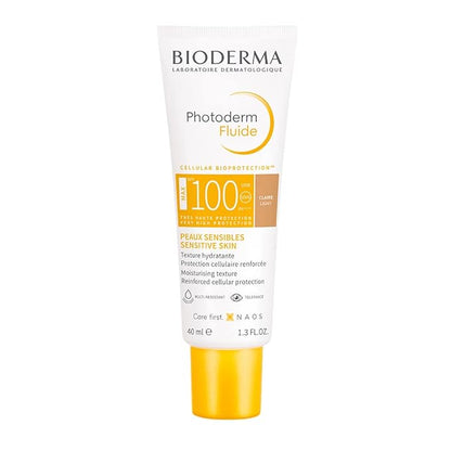 Bioderma Photoderm Fluide SPF 100+ Claire Light Sunscreen Cream 40ml | 1.3 Fl Oz