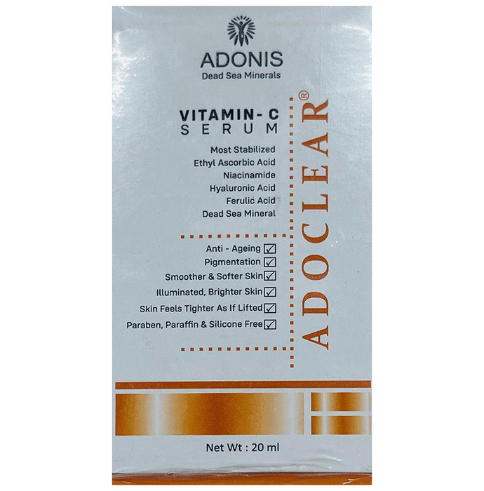 Adoclear Anti-Pollution Vitamin-C Serum with Hyaluronic Acid