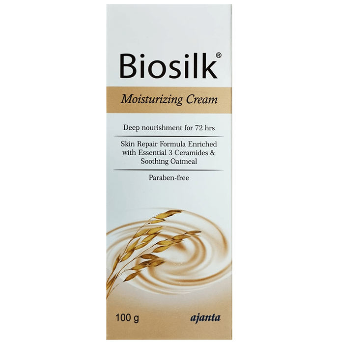 Biosilk Paraben Free Moisturizing Cream with Oatmeal & Ceramides