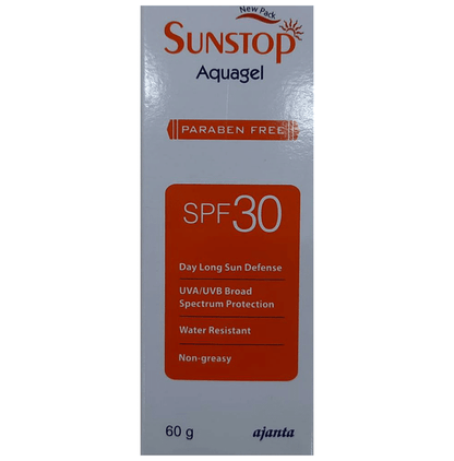 Sunstop Aquagel SPF 30 Gel Paraben Free