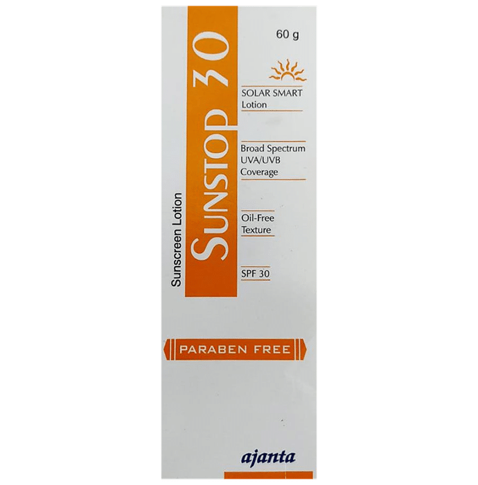 Sunstop Spf 30 Sunscreen | Oil-Free & Paraben Free Lotion