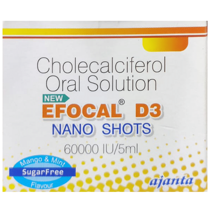 New Efocal D3 Nano Shots Mango & Mint Sugar Free