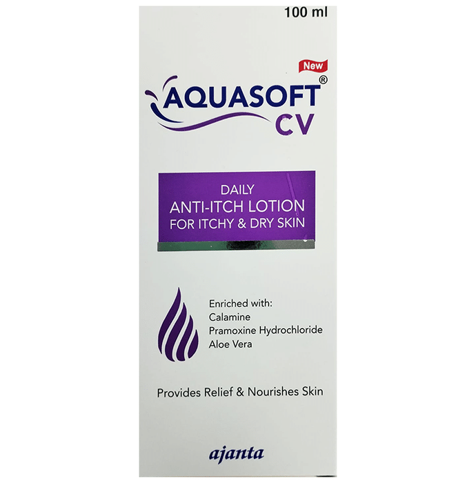 New Aquasoft CV Daily Anti-Itch Lotion for Itchy & Dry Skin