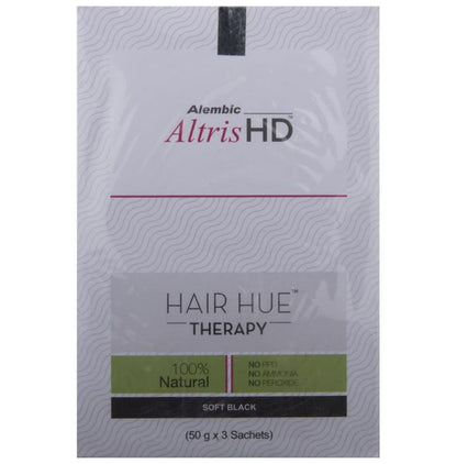 Altris HD Hair Hue Therapy | No PPD, No Ammonia & No Peroxide | Colour Soft Black