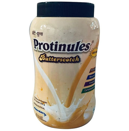 Protinules Powder with Whey Protein, DHA, Vitamins & Minerals | Flavour Butterscotch