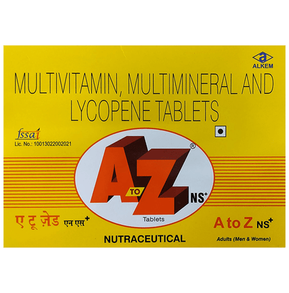 A to Z NS+ Tablet with Lycopene, Multivitamins & Multiminerals