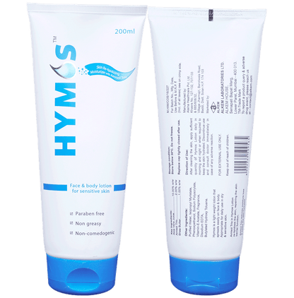 Hymos Face & Body Lotion for Sensitive Skin | Non-Greasy, Non-Comedogenic & Paraben-Free