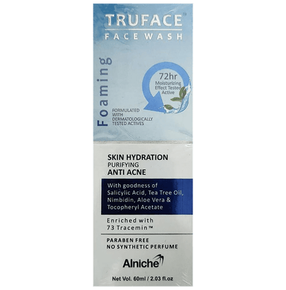 Truface Foaming Anti-Acne Face Wash | Cleanses, Hydrates & Moisturises the Skin | Paraben-Free