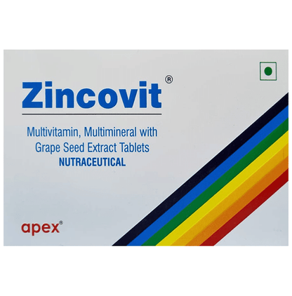 Zincovit Tablet with Multivitamin, Multimineral & Grape Seed Extract