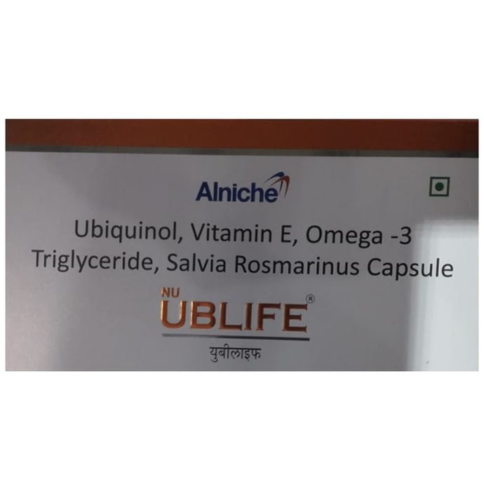 Nu Ublife Capsule with Ubiquinol, Vitamin E & Omega 3