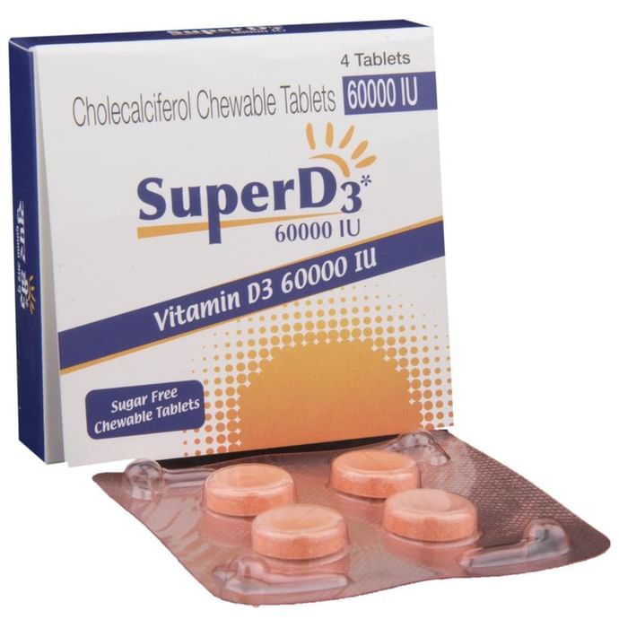 Super D3 60000IU Chewable Tablet