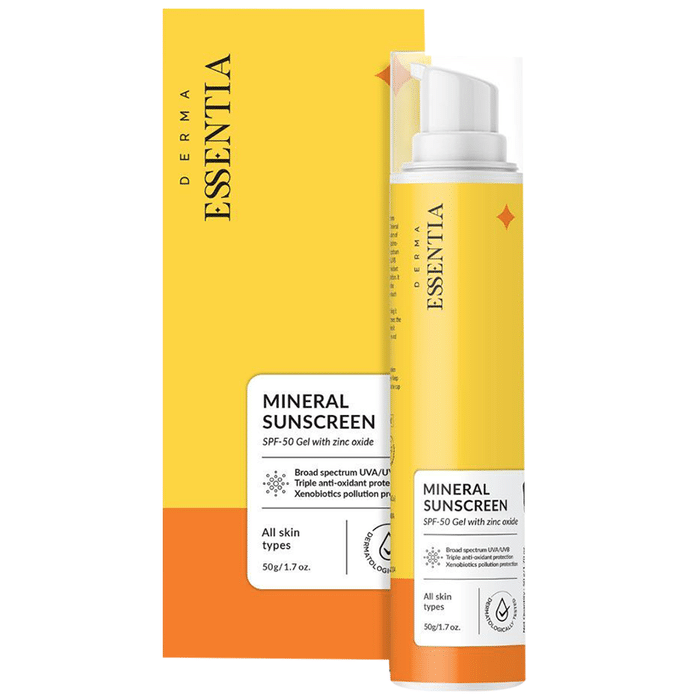 Derma Essentia Mineral Sunscreen SPF 50 Gel with Zinc Oxide