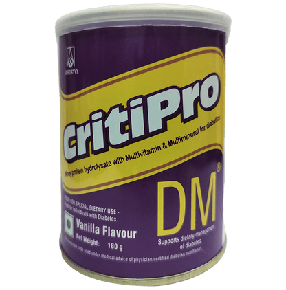 Critipro DM Powder with Whey Protein for Nutritional Support | Flavour Vanilla