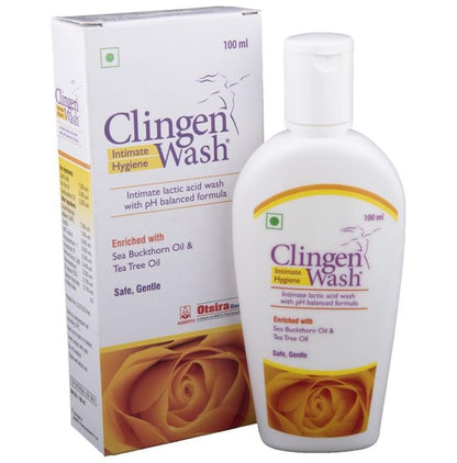 Clingen Women Intimate Hygiene Lactic Acid Wash with pH Balanced Formula | Safe & Gentle