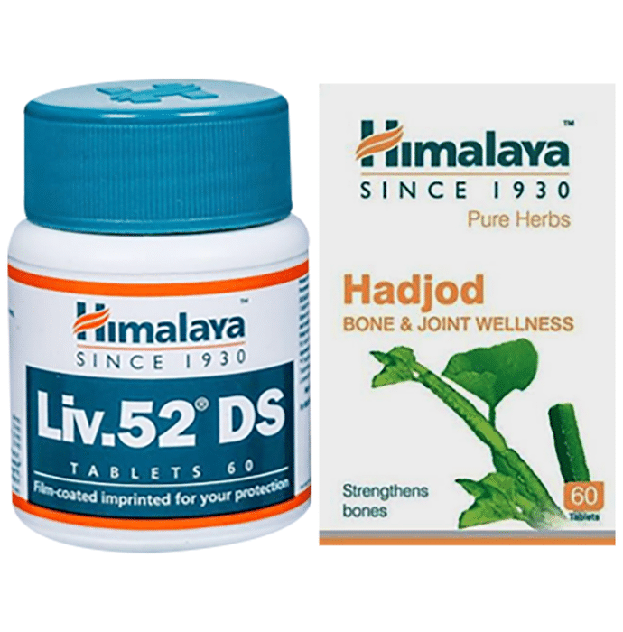 Himalaya Combo Pack of Liv. 52 DS Tablet (60) & Hadjod Tablet (60)