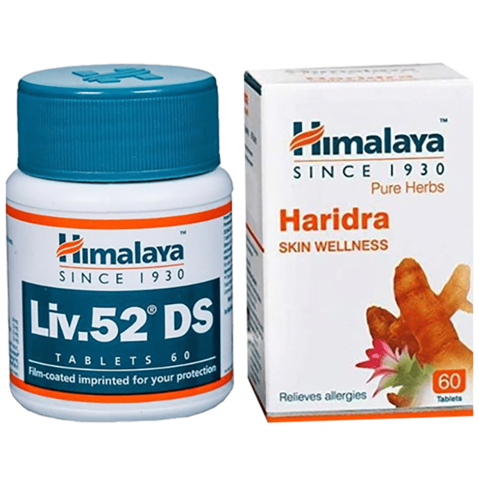 Himalaya Combo Pack of Liv. 52 DS Tablet (60) & Haridra Tablet (60)