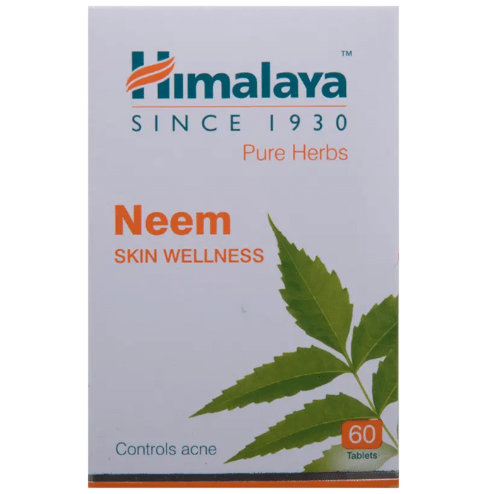 Himalaya Himalaya Neem Tablets | Skin Wellness| Controls Acne (60 Each)