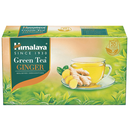 Himalaya Green Tea Sachet (2gm Each) Ginger with Cup Free