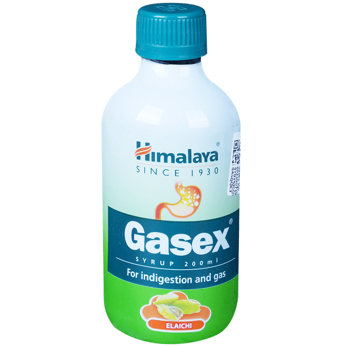 Himalaya Gasex Syrup | Digestive Wellness| Improves Digestion Elaichi