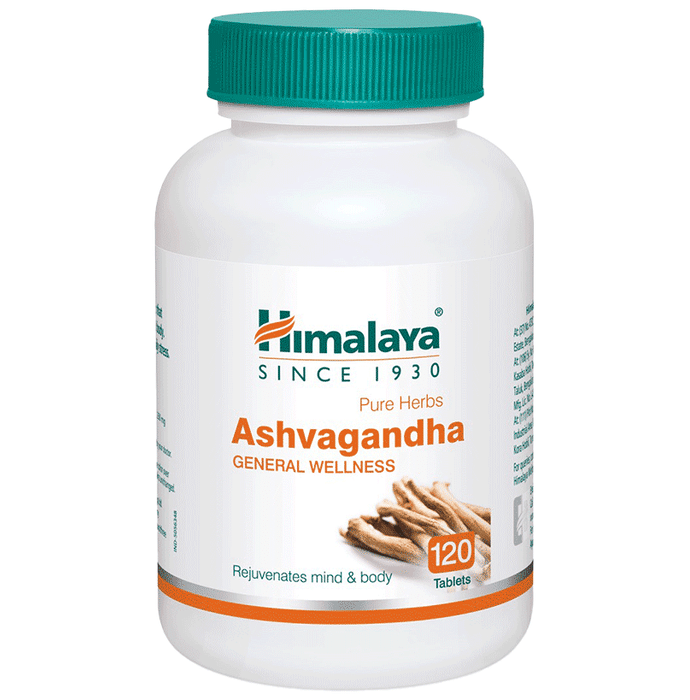 Himalaya Wellness Ashvagandha Tablet | Stress Relief Supplement | Rejuvenates Mind & Body Tablet