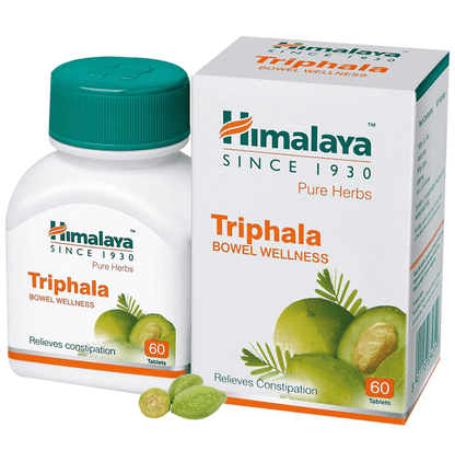 Himalaya Wellness Pure Herbs Triphala Bowel Wellness Tablet | For Constipation & Stomach Care