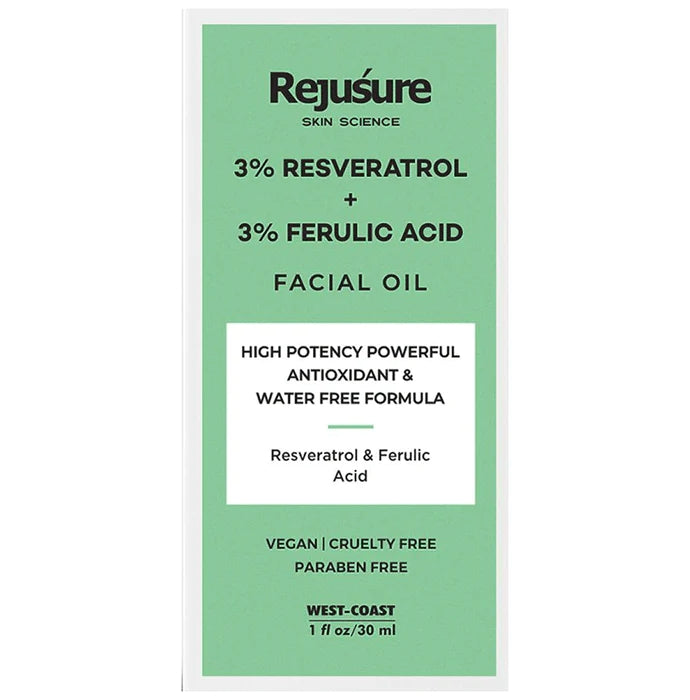 Rejusure 3% Reservatrol + 3% Ferulic Acid Facial Oil