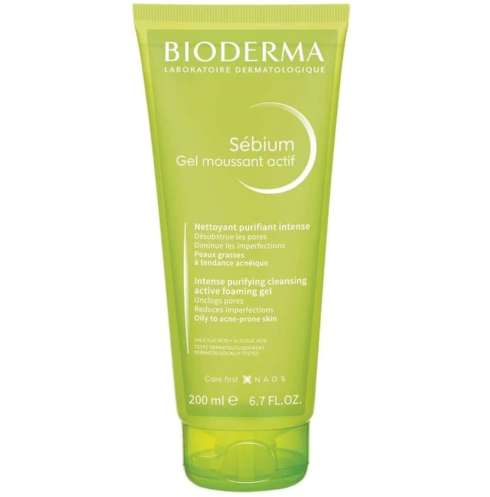 Bioderma Sebium Gel Moussant Actiff Intense Purifying Cleansing Active Foaming Gel