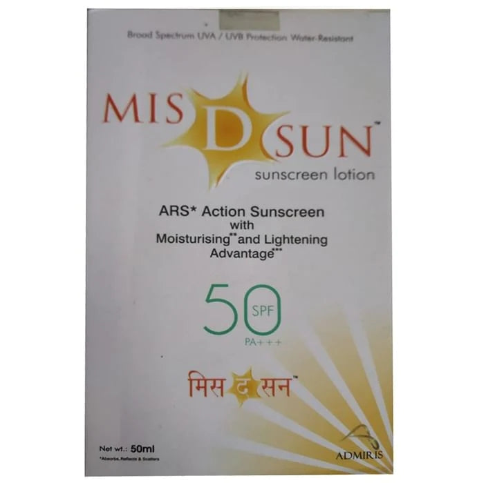 Mis D Sun Sunscreen Lotion SPF 50 PA+++