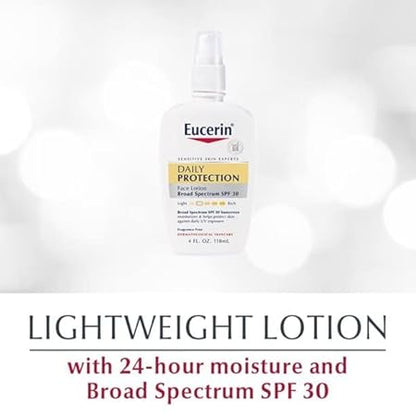 Eucerin - Daily Protection Moisturizing Face Lotion Fragrance Free 30 SPF - 4 oz.