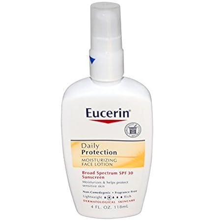 Eucerin - Daily Protection Moisturizing Face Lotion Fragrance Free 30 SPF - 4 oz. - Classic derma