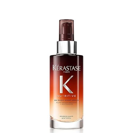 Kérastase Nutritive 8H Magic Night Hair Serum 90ml | Nourishing Overnight Hair Serum for Dry Hair | Infused with Plant-Based Proteins, Niacinamide & Glycerin - Classic derma