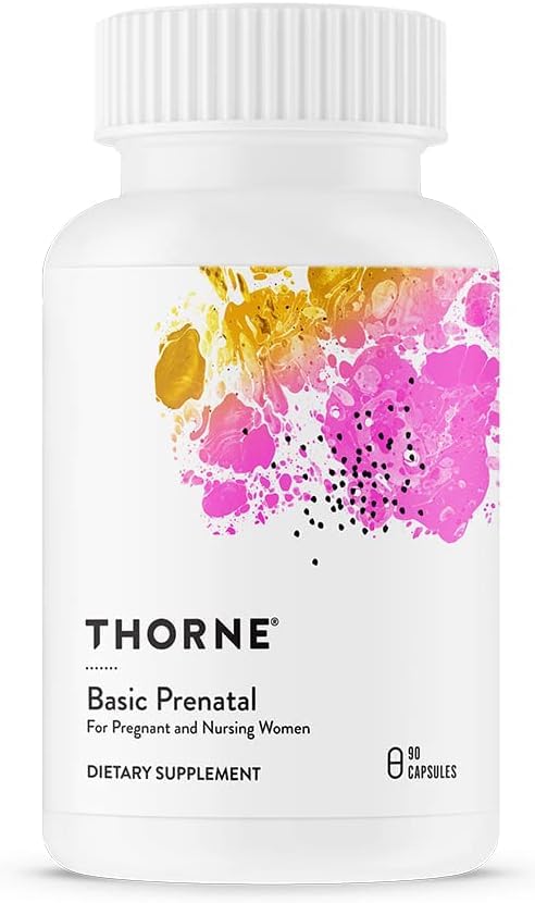 Thorne Basic Prenatal Dietary Supplement Capsules, 90 Count - Classic Derma