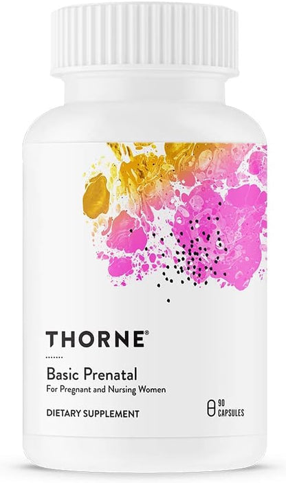 Thorne Basic Prenatal Dietary Supplement Capsules, 90 Count - Classic Derma