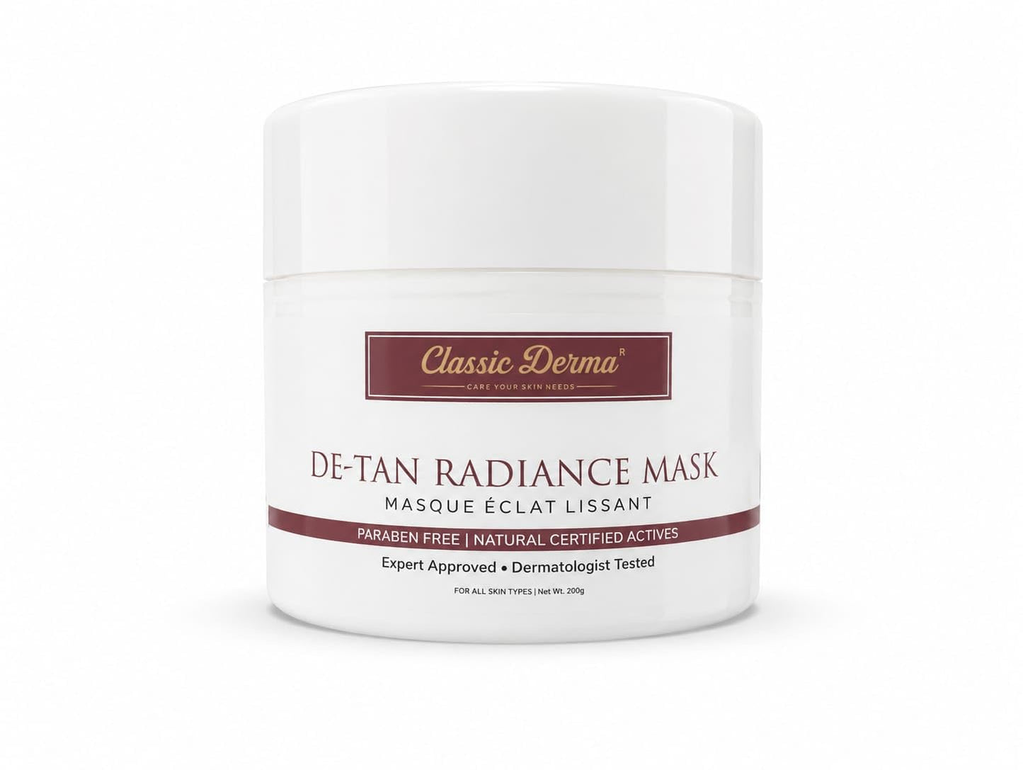 Classic De-Tan Radiance Mask for All Skin Types, 200 Gm